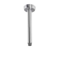 EMPORIO MOTTA Braccio soffione da soffitto rotondo 200mm in acciaio inox finitura satinato - Bagno Italiano