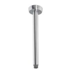 EMPORIO MOTTA Braccio soffione da soffitto rotondo 300mm in acciaio inox finitura satinato - Bagno Italiano