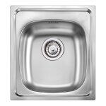 VINTAGE lavello in acciaio inox ad una vasca LISP504410S60 - Bagno Italiano