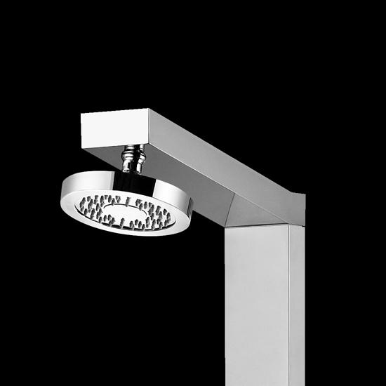 GEMMA PLUS pannello doccia  in alluminio con soffione in acciaio inox - Bagno Italiano