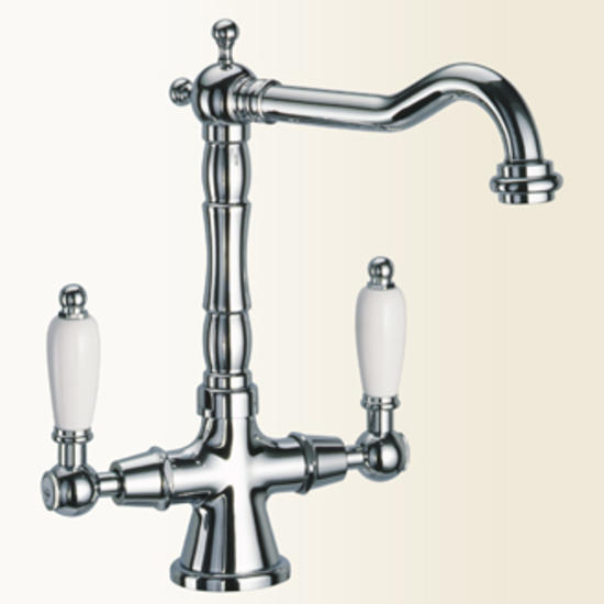 LOTUS 916 Monoforo per lavabo con canna antica - Bagno Italiano