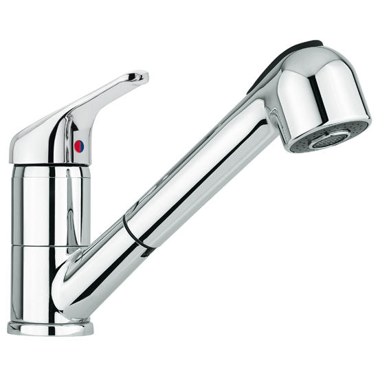 50 rubinetto cucina monocomando con doccia estraibile - Bagno Italiano