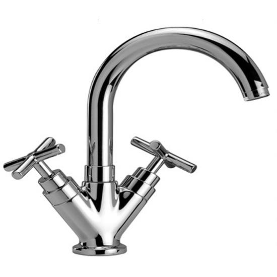 FOUR rubinetto monoforo lavabo con bocca girevole completo di scarico - Bagno Italiano