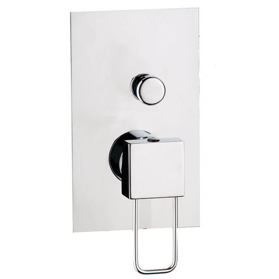 QUADRA MQB104CD rubinetto monocomando doccia incasso con deviatore a pulsante - Bagno Italiano