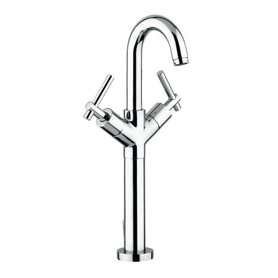 ROAMING MONOLEVA ROM113 rubinetto monoforo lavabo prolungato con scarico 1 1/4   - Bagno Italiano