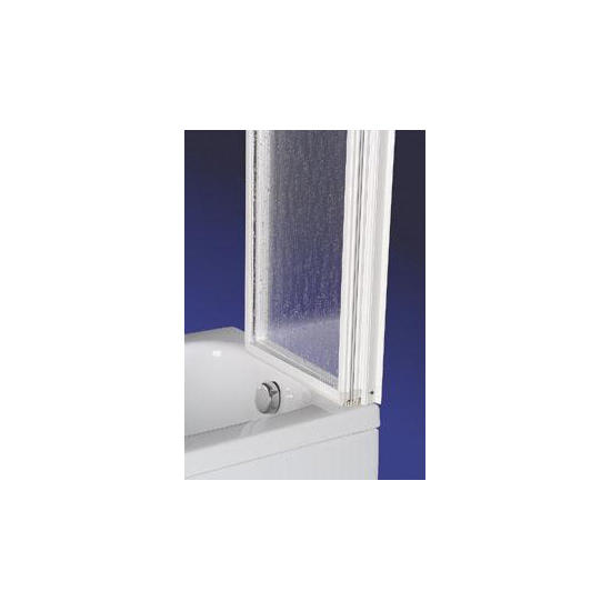 KETCH Pieghevole vasca finitura argento satinato 2 ANTE acrilico (misura 120 h.140) - Bagno Italiano