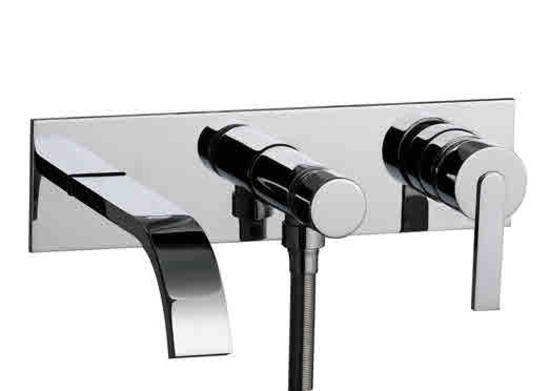 FILO RR229 gruppo vasca incasso con deviatore a pulsante - Bagno Italiano