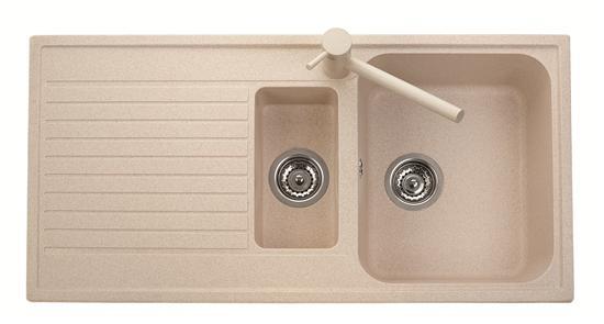 ATLANTIC 99.15 Lavello cucina a due vasche più scolapiatti - Bagno Italiano