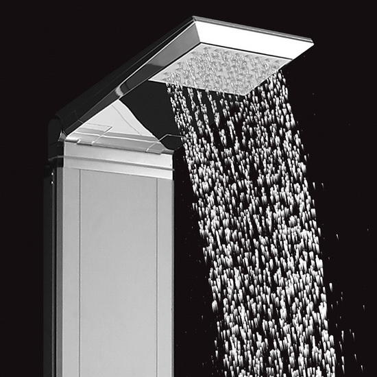 PRISMA pannello doccia in alluminio anodizzato e abs h.185 cm - Bagno Italiano