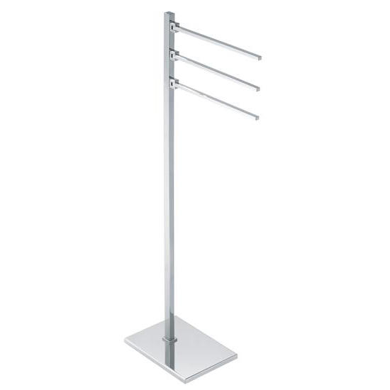 CUBE Piantana con elementi mobili - 3 portasalviette - - Bagno Italiano