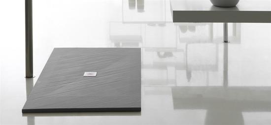 PIANA piatto doccia ultra flat 3 cm in Mineralstone 70x90 finitura nero - Bagno Italiano