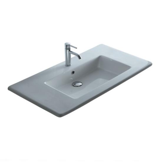 PLUS DESIGN lavabo incasso soprapiano cm 106. - Bagno Italiano