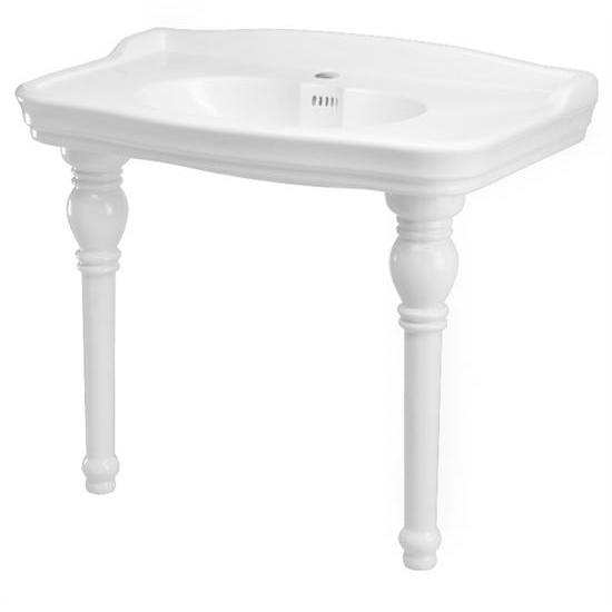 IMPERO consolle cm 100 monoforo + coppia gambe in ceramica - Bagno Italiano
