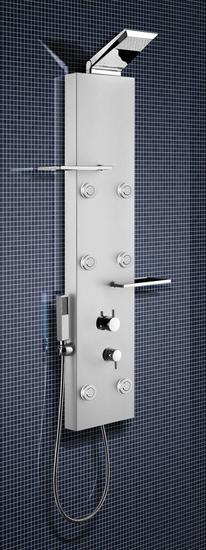 DEDRA pannello doccia in alluminio anodizzato e abs - Bagno Italiano