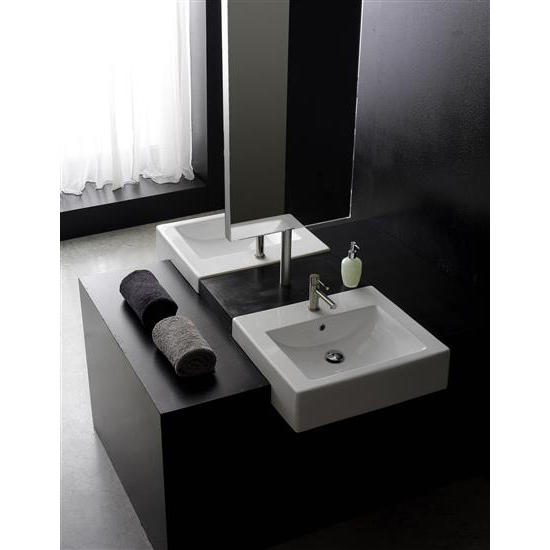 SQUARE 50D lavabo da semincasso - Bagno Italiano