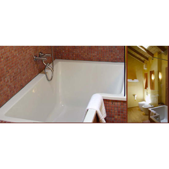 ONO rubinetto inox monoblocco vasca - Bagno Italiano