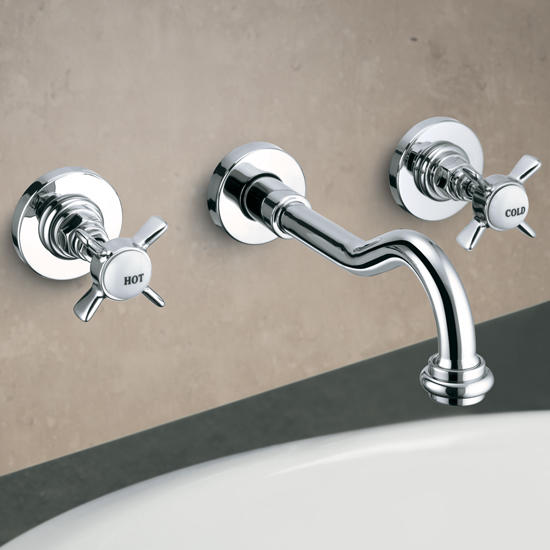 LIVINGSTONE 963 batteria lavabo a parete - Bagno Italiano