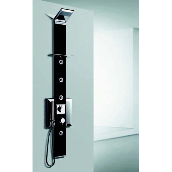 PRISMA pannello doccia in alluminio anodizzato e abs h.185 cm - Bagno Italiano