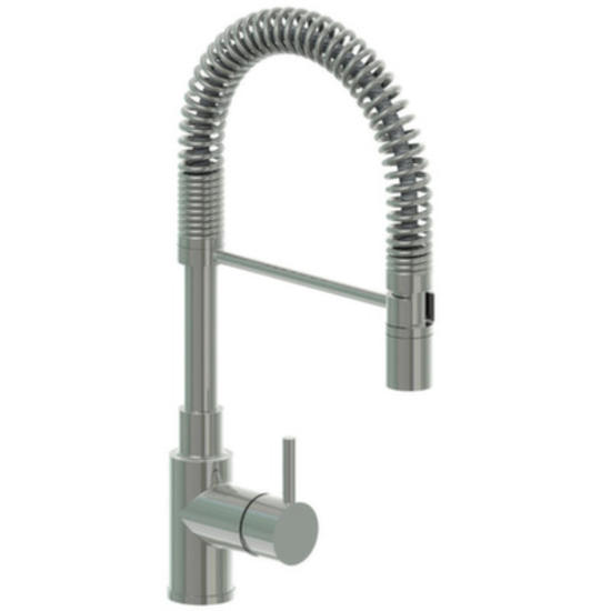 DUNA MOLLONE miscelatore lavello con doccia estraibile in acciaio inox - Bagno Italiano