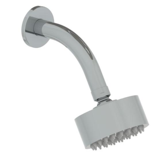 Soffioncino rotondo diam. 90mm completo di braccio in acciaio inox - Bagno Italiano
