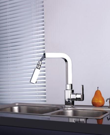 BROOKLYN 88 miscelatore lavello estraibile in acciaio inox - Bagno Italiano