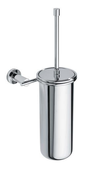 DECO' Portascopino a parete con bossolo cromo - Bagno Italiano