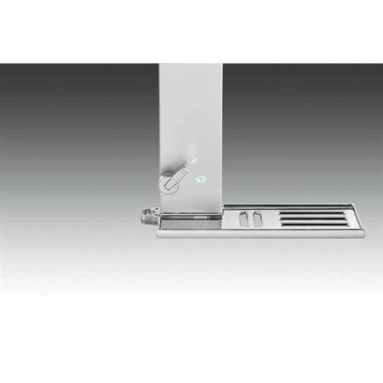 GEMMA H pannello doccia in alluminio anodizzato e abs attacco acqua alto - Bagno Italiano