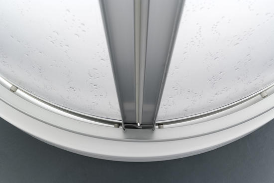 CORIAM Box doccia Circolare scorrevole finitura bianco 80 cm trasparente (misura 78/80-78/80 h.185 raggio 55) - Bagno Italiano