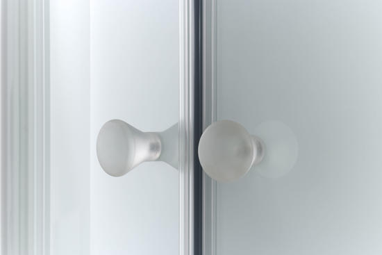 TAKO Box doccia Circolare scorrevole finitura bianco 80 cm trasparente (misura 78/80-78/90 h.185) - Bagno Italiano