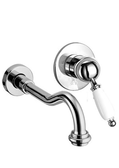 PARENTESI 2170 Miscelatore per lavabo ad incasso, con bocca a parete senza scarico - Bagno Italiano