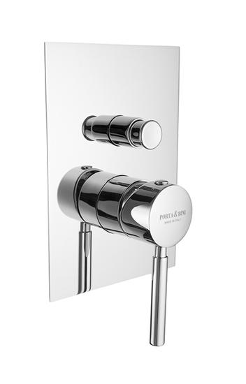 FORMA Monocomando doccia incasso con deviatore guarnizione non visibile piastra quadrata - Bagno Italiano