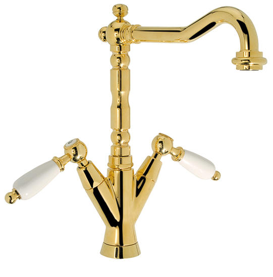 QUEEN Monoforo lavabo bocca girevole con scarico - Bagno Italiano