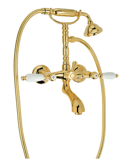 QUEEN Gruppo vasca esterno con kit doccia - Bagno Italiano