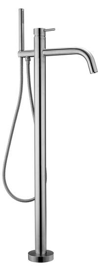 FRIDA Monocomando vasca a pavimento con kit doccia in acciaio inox AISI 304 - Bagno Italiano