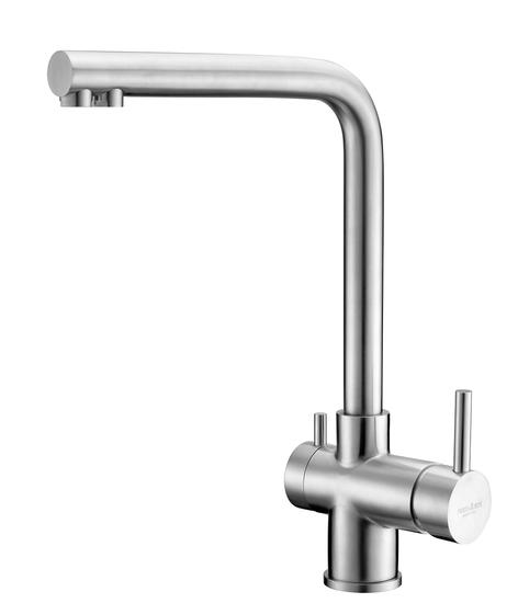 FRIDA 35372 Monocomando lavello tre vie in acciaio inox AISI 304 - Bagno Italiano