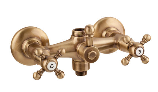 OLD FASHION Gruppo doccia esterno con attacco superiore 3/4" ed inferiore 1/2" - Bagno Italiano