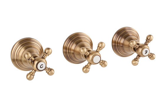 OLD FASHION Gruppo doccia incasso con deviatore tre uscite - Bagno Italiano