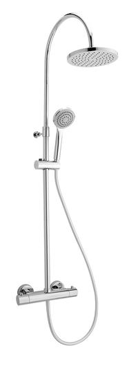 THERMO 437 Colonna doccia telescopica con termostatico e deviatore integrato - Bagno Italiano