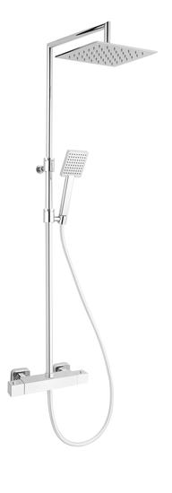 THERMO 438 Colonna doccia telescopica con termostatico e deviatore integrato - Bagno Italiano
