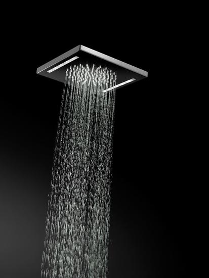 BAGNO ITALIANO - IRIS soffione doccia in acciaio inox a led cm. 26x26 con cromoterapia - Bagno Italiano