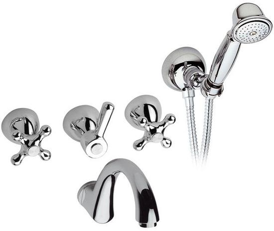 REVIVAL Batteria vasca incasso con set doccia - Bagno Italiano