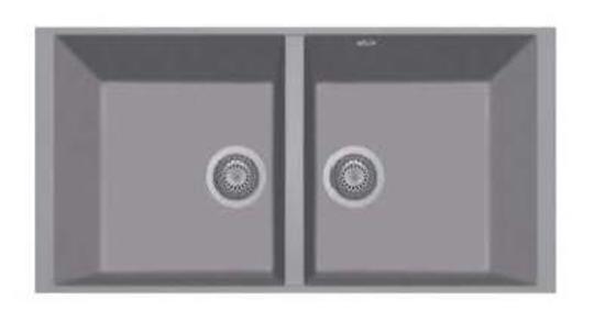 ELEGANCE 86.20ST Lavandino cucina a due vasche installazione sotto-top - Bagno Italiano