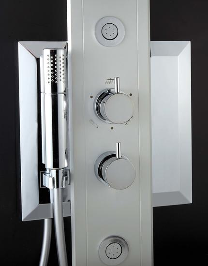 EVO 140 pannello doccia in alluminio anodizzato e abs h.140 cm - Bagno Italiano