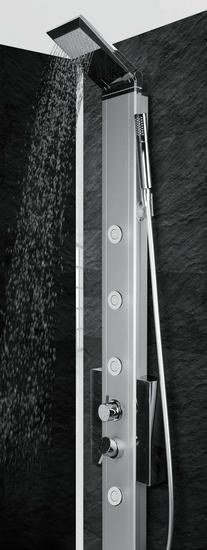 EVO 185 pannello doccia in alluminio anodizzato e abs h.185 cm - Bagno Italiano