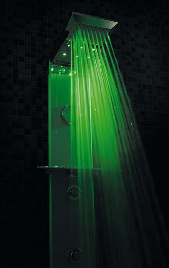 EVO 185 pannello doccia in alluminio anodizzato e abs h.185 cm - Bagno Italiano