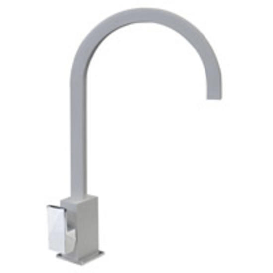 QUADRO10 miscelatore monocomando con canna quadrata - Bagno Italiano