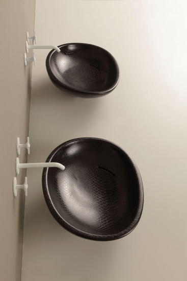 BIKO lavabo d'appoggio pitone nero - Bagno Italiano