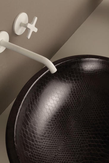 BIKO lavabo d'appoggio pitone nero - Bagno Italiano