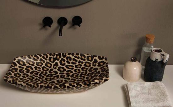SHAKIA lavabo d'appoggio ghepardo - Bagno Italiano