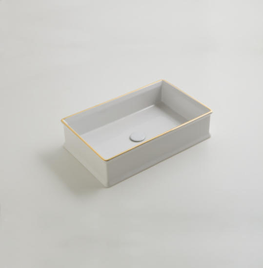 CHARME lavabo d'appoggio filo oro - Bagno Italiano